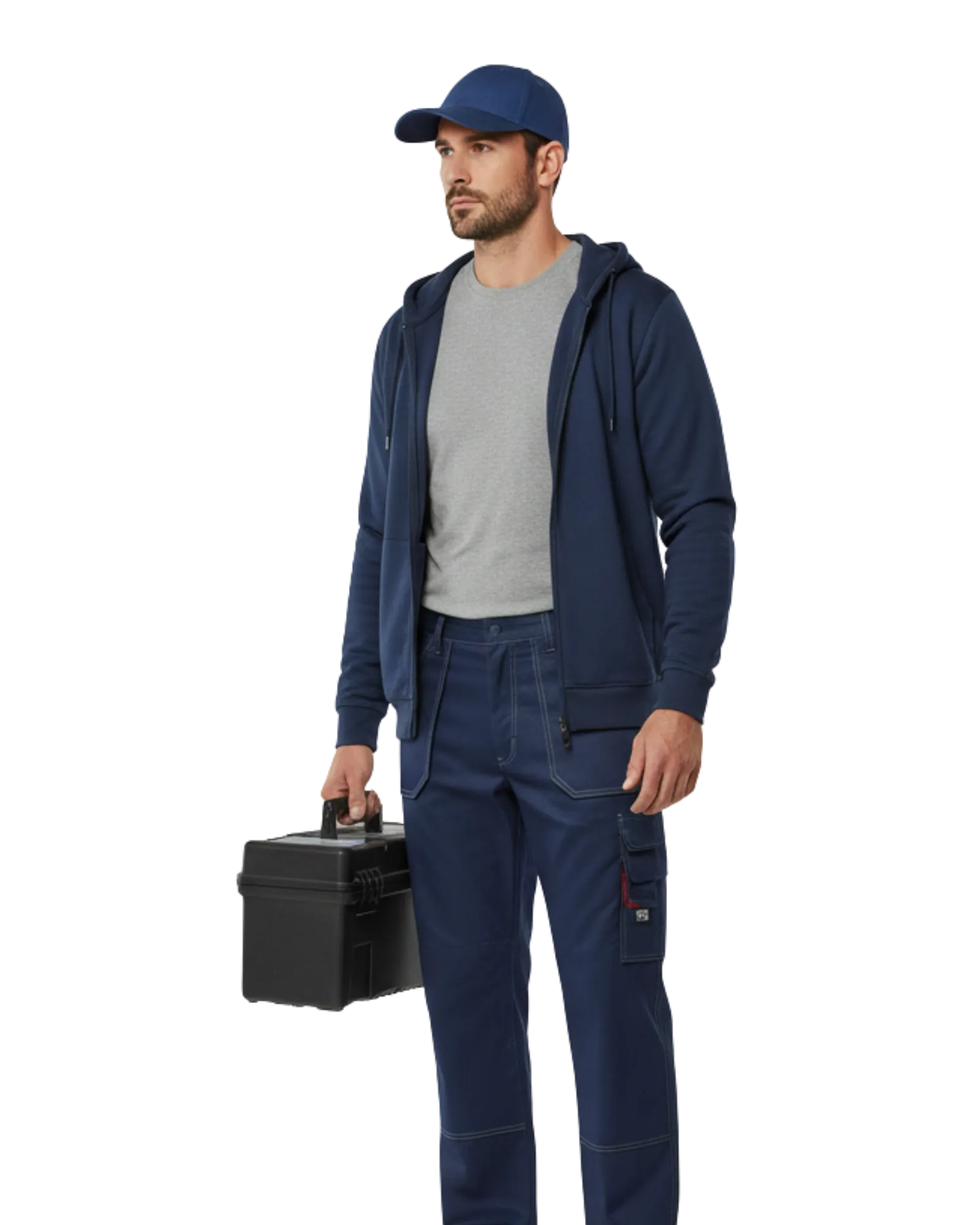 Handwerker Sweatjacke Bild