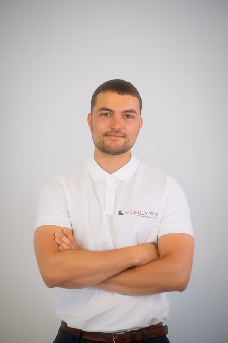 Portrait eines Mitarbeiters von Werkquadrat