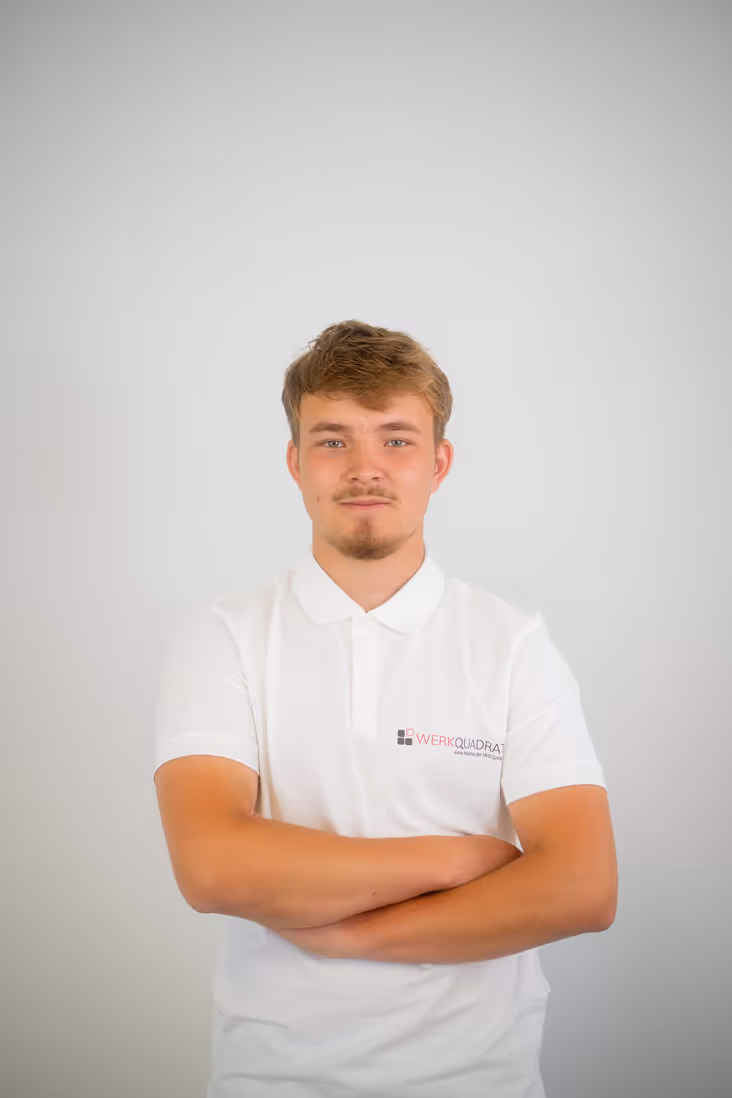Portrait eines Mitarbeiters von Werkquadrat