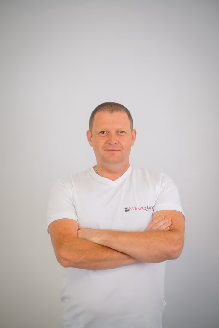 Portrait eines Mitarbeiters von Werkquadrat