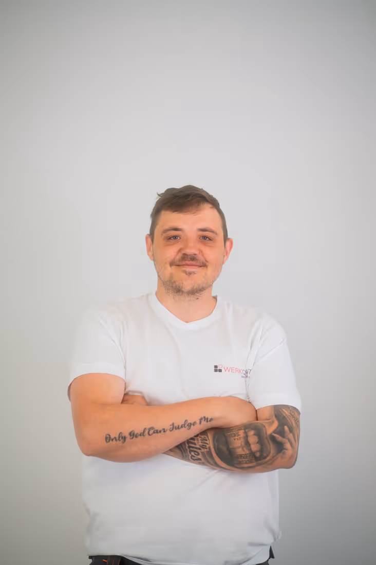 Portrait eines Mitarbeiters von Werkquadrat