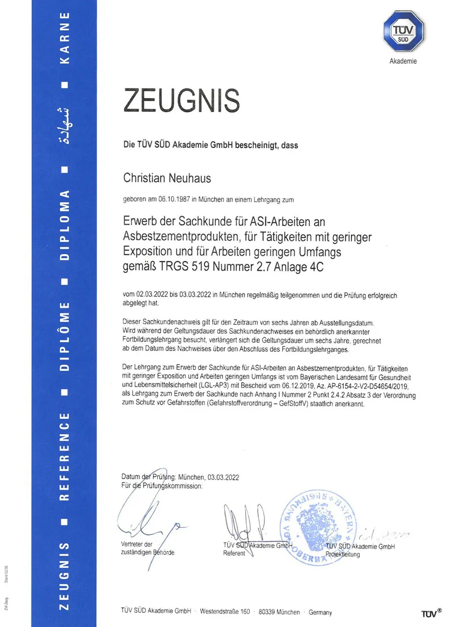 Zeugnis
