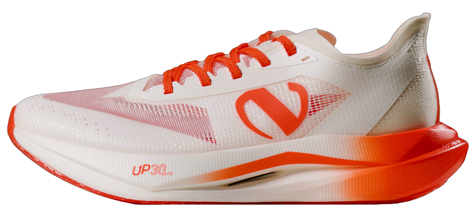 Northug UP 30 Elite karbonløpesko i fargen Snow White/Red Orange.