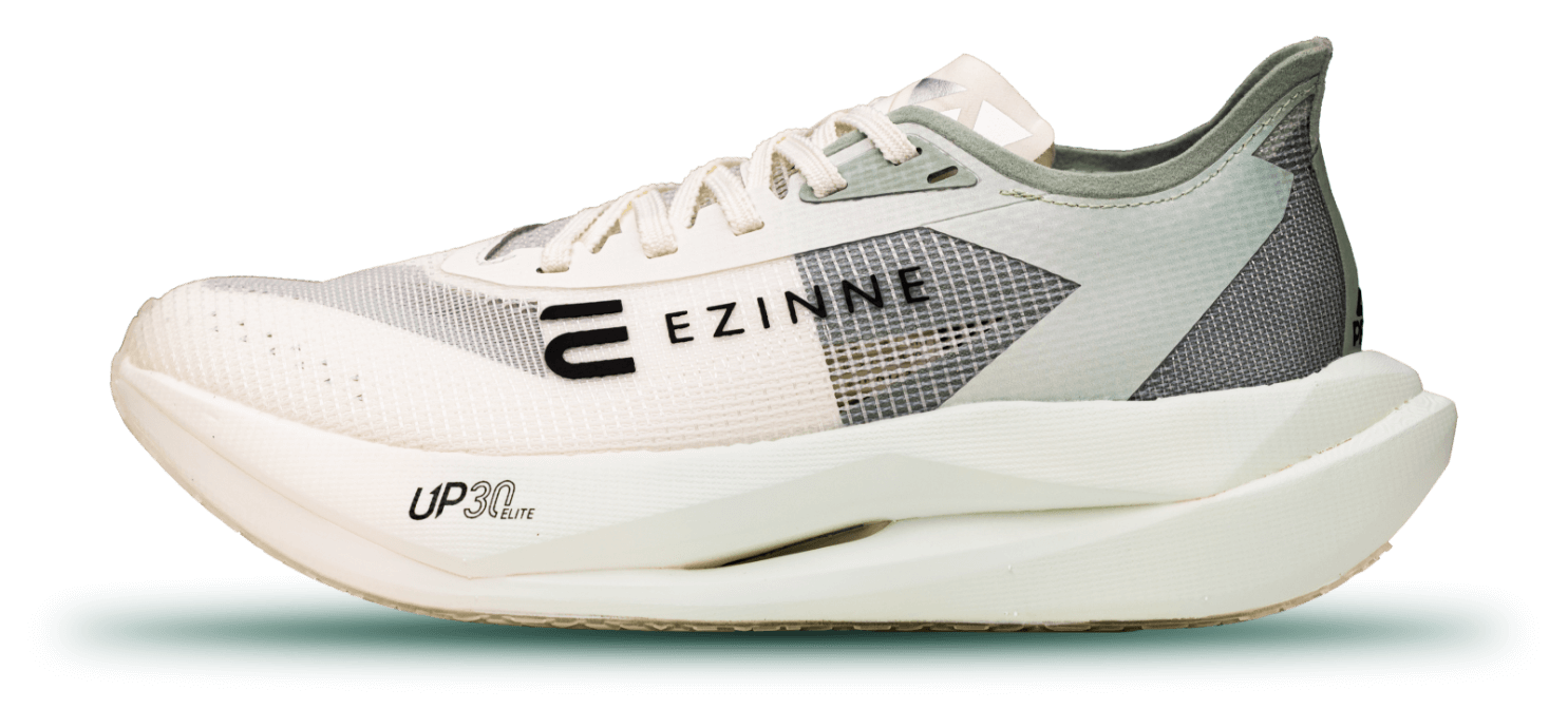 Ezinne UP 30 Elite karbonløpesko i fargen Aqua Gray/Jadeite