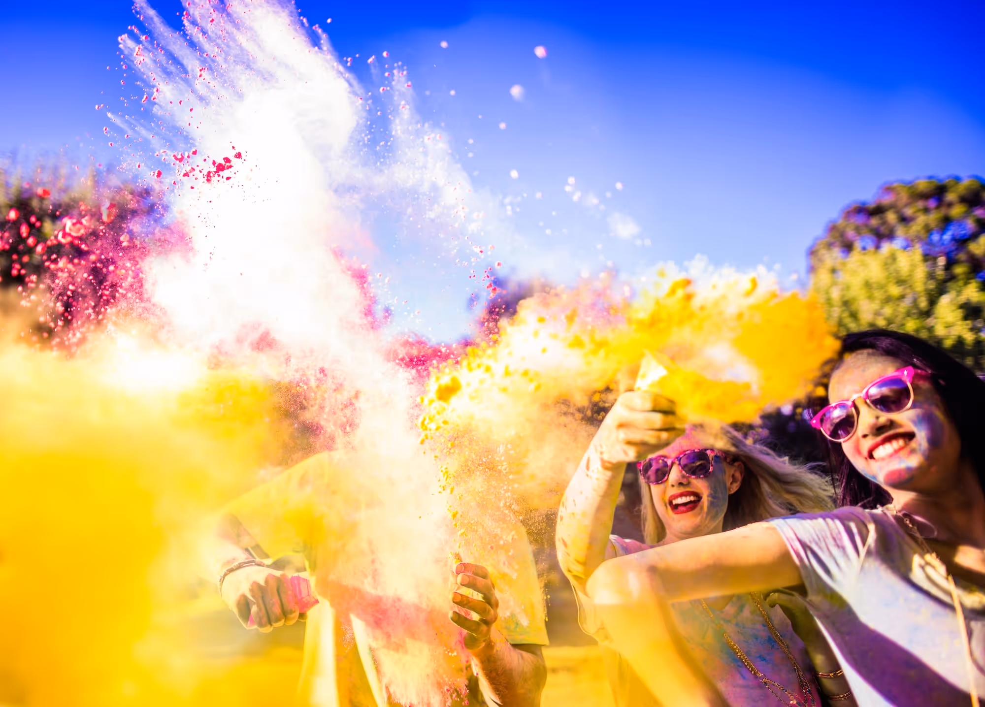 a paint throwing event