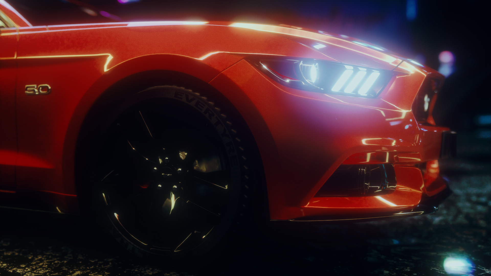 Mustang - Neon night