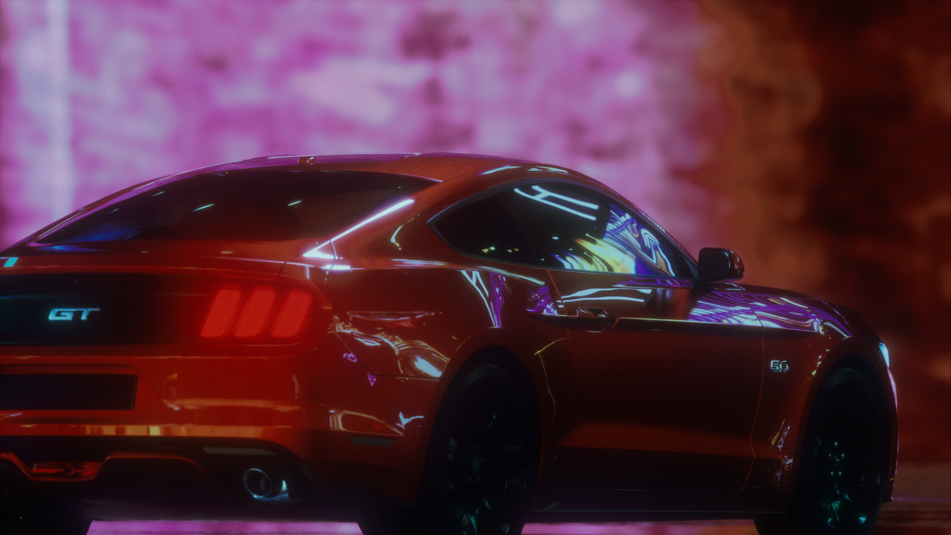 Mustang - Neon night
