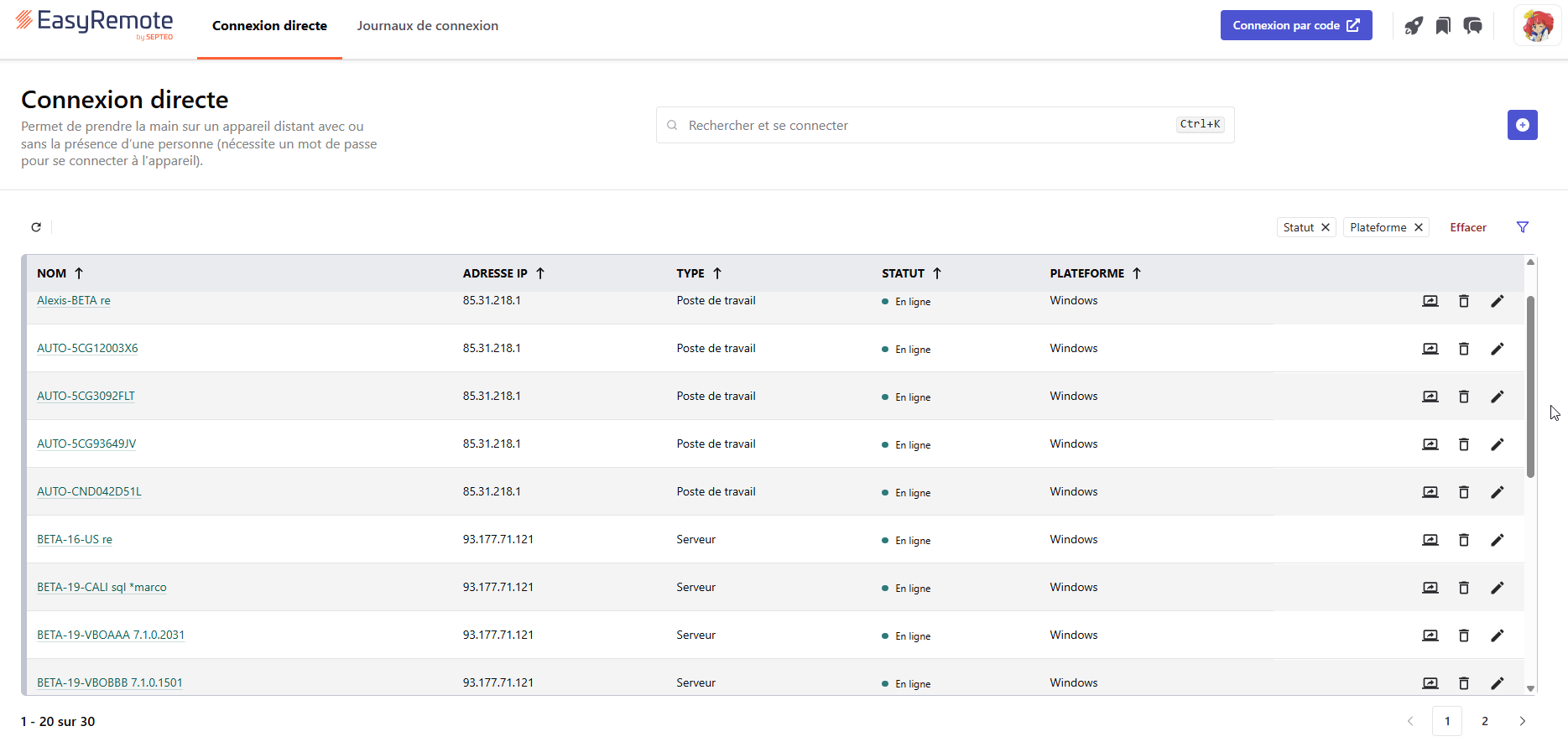 Liste-agents-EasyRemote