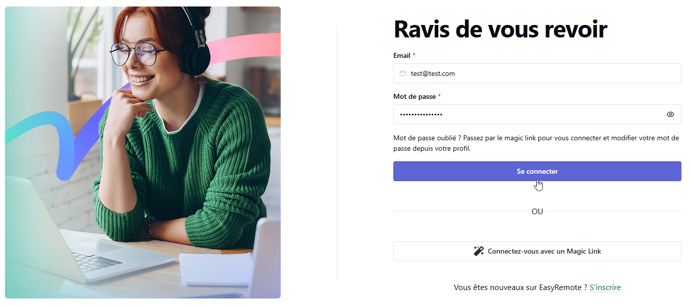 Authentification-standard-EasyRemote