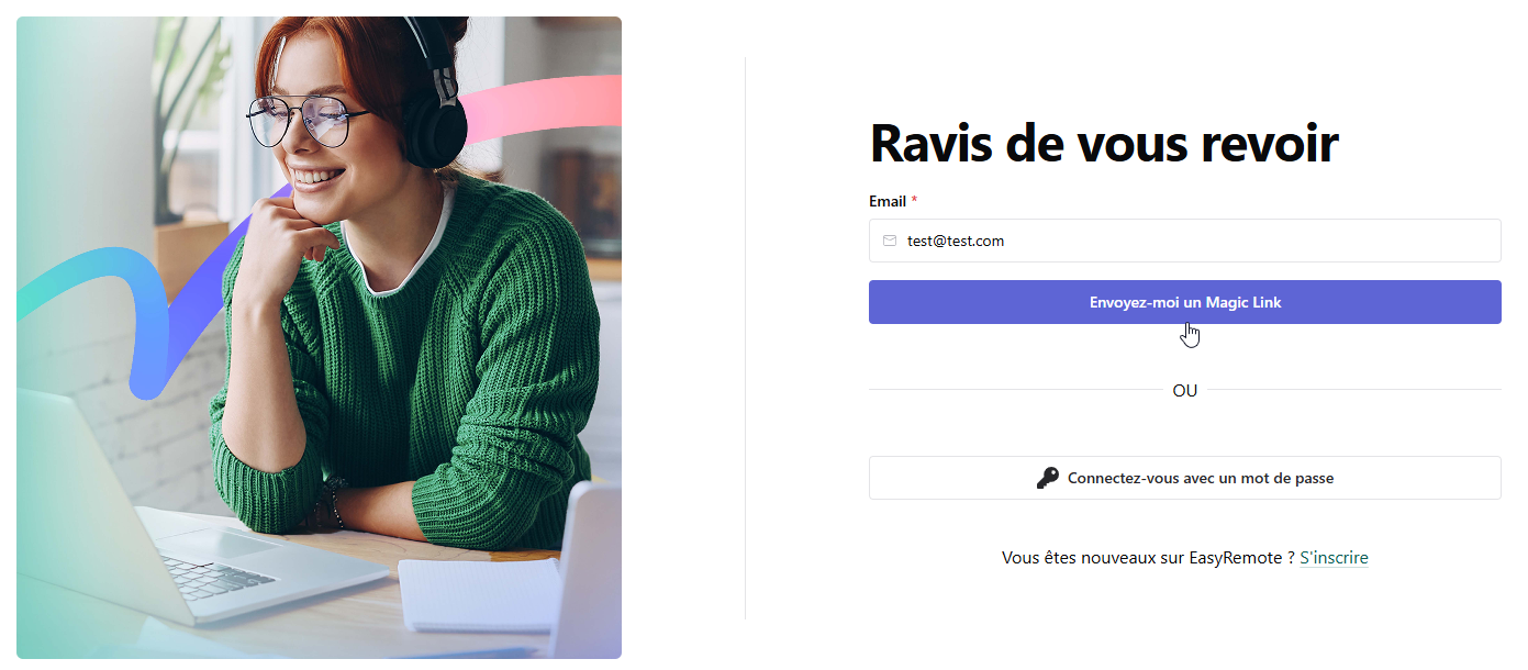 Authentification-passwordless-EasyRemote