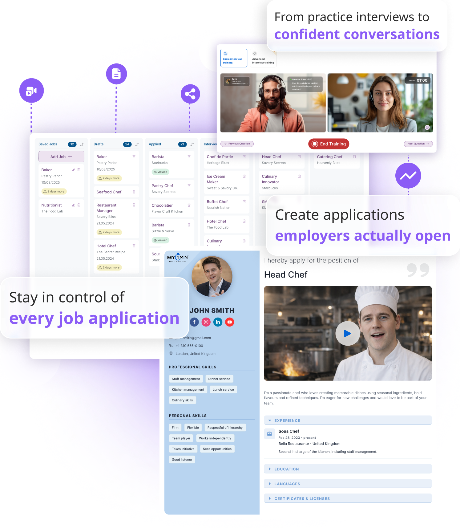 A hero image show casing features