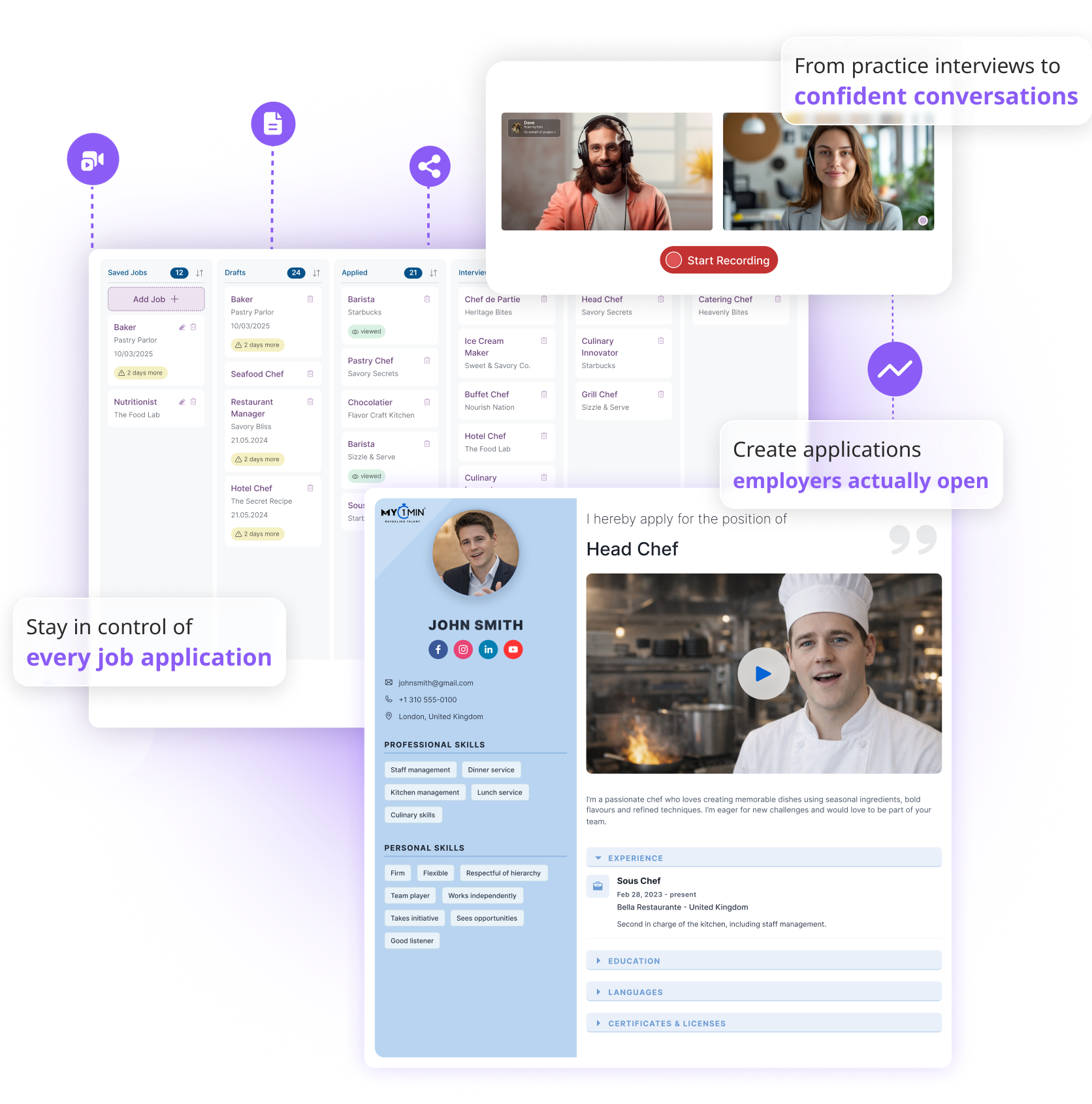 A hero image show casing features