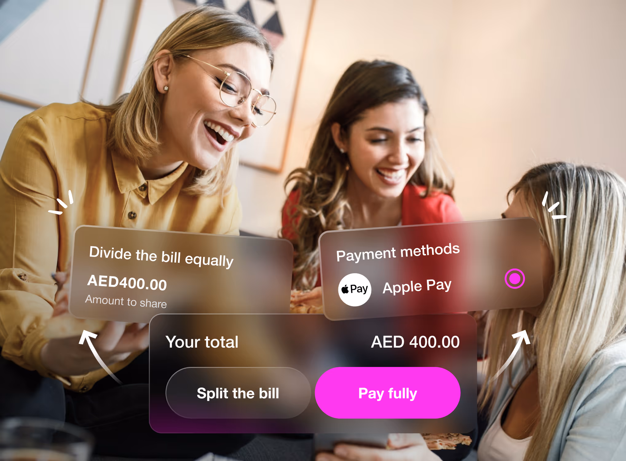 CirclePay feature: Divide the bill