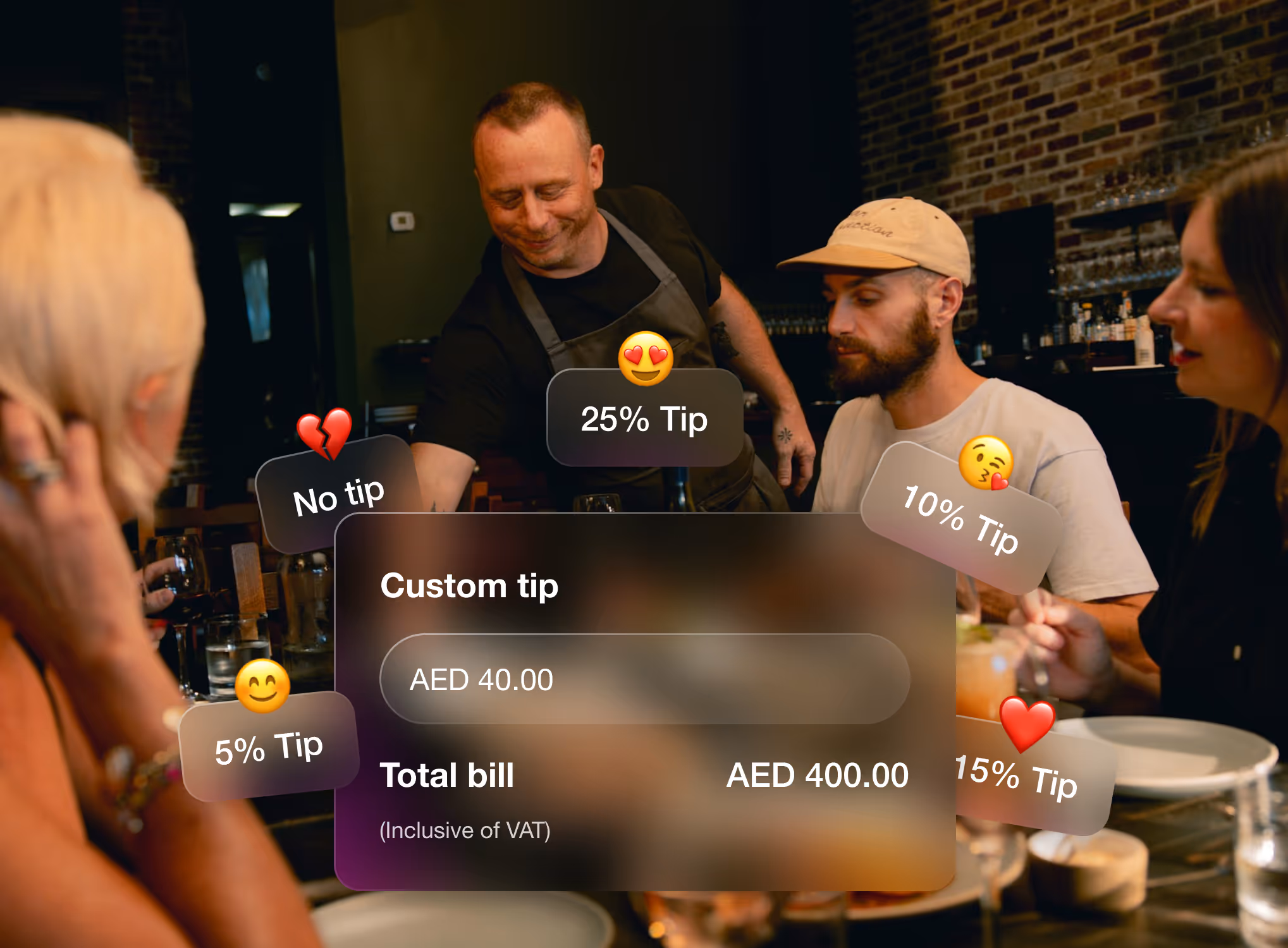 CirclePay feature: Custom tip
