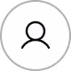 a black and white circle with a person in it