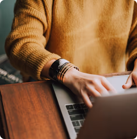 a person using a laptop