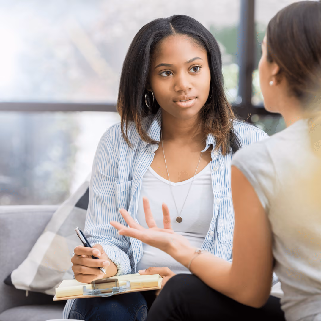 Personne épuisé professionnellement en entretien