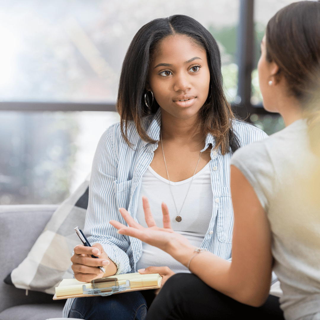 Personne épuisé professionnellement en entretien