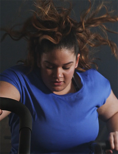 Working out woman