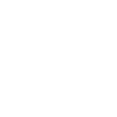 Black and white stylized logo featuring a tulip flower inside a circular lace-like border.