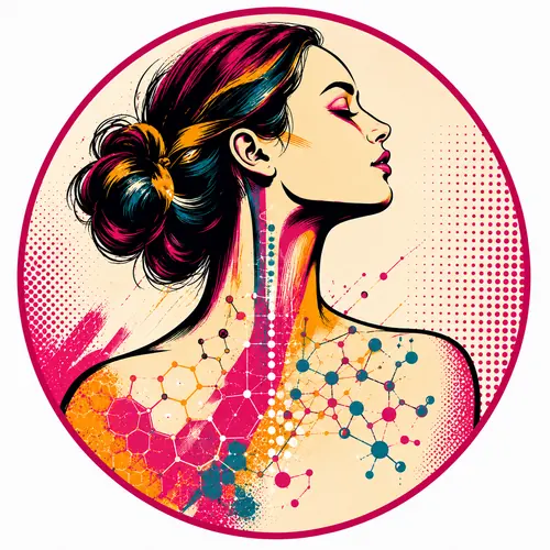 Pop art illustration representing the biology within us