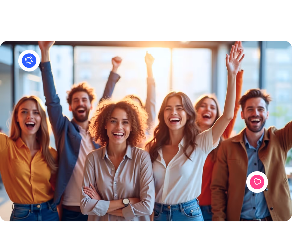 Team celebrating success