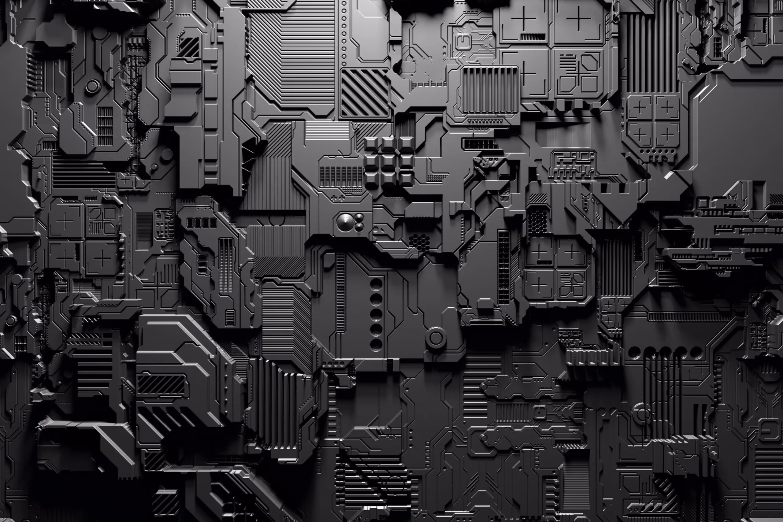 grey artwork of tech