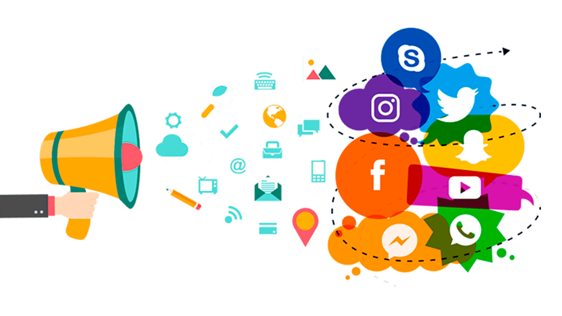 Social media marketing for lead generation graphic