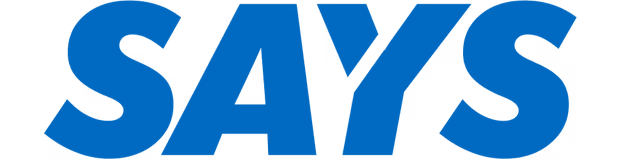 says logo