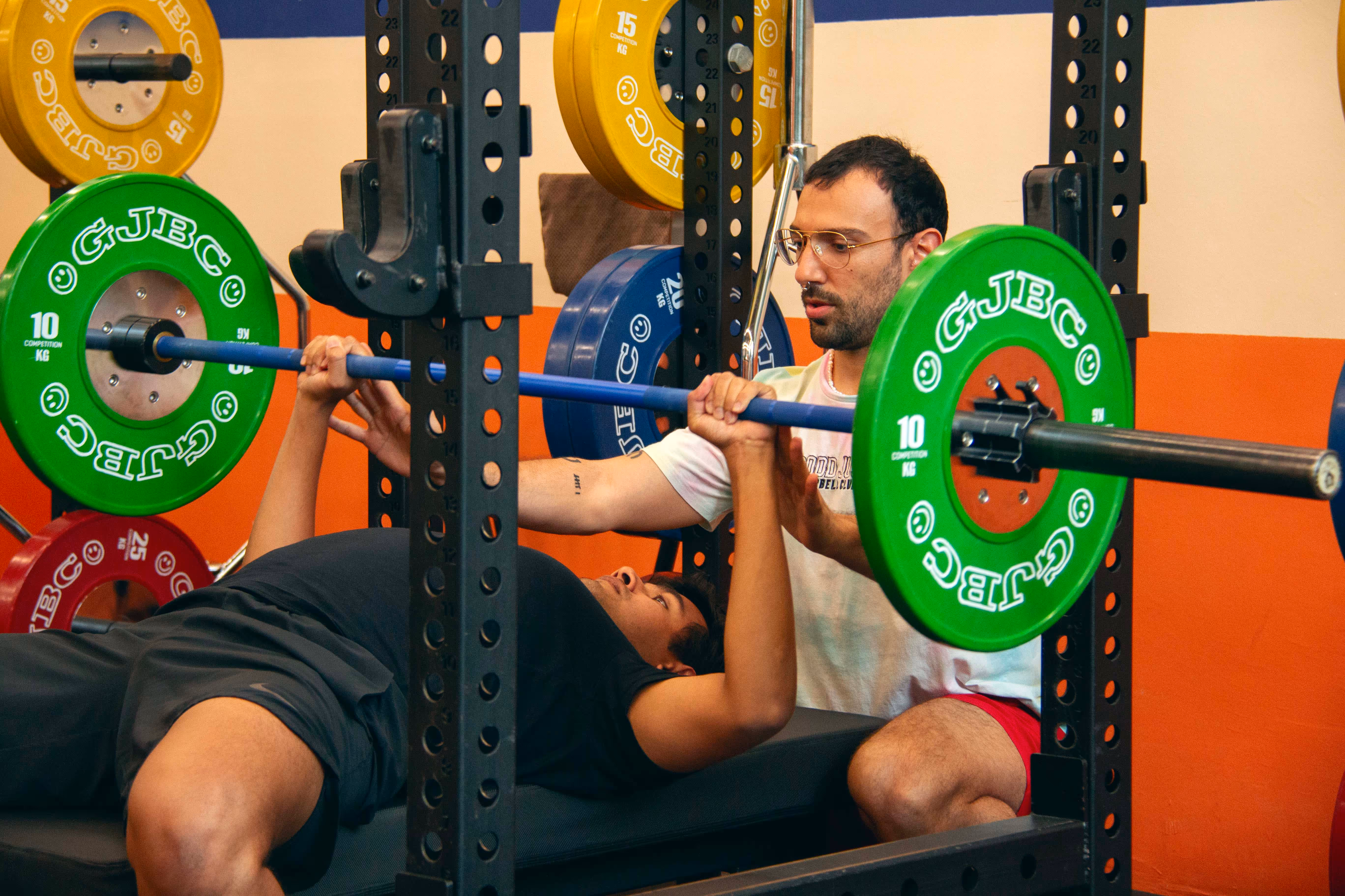 gjbc personal training bench press image