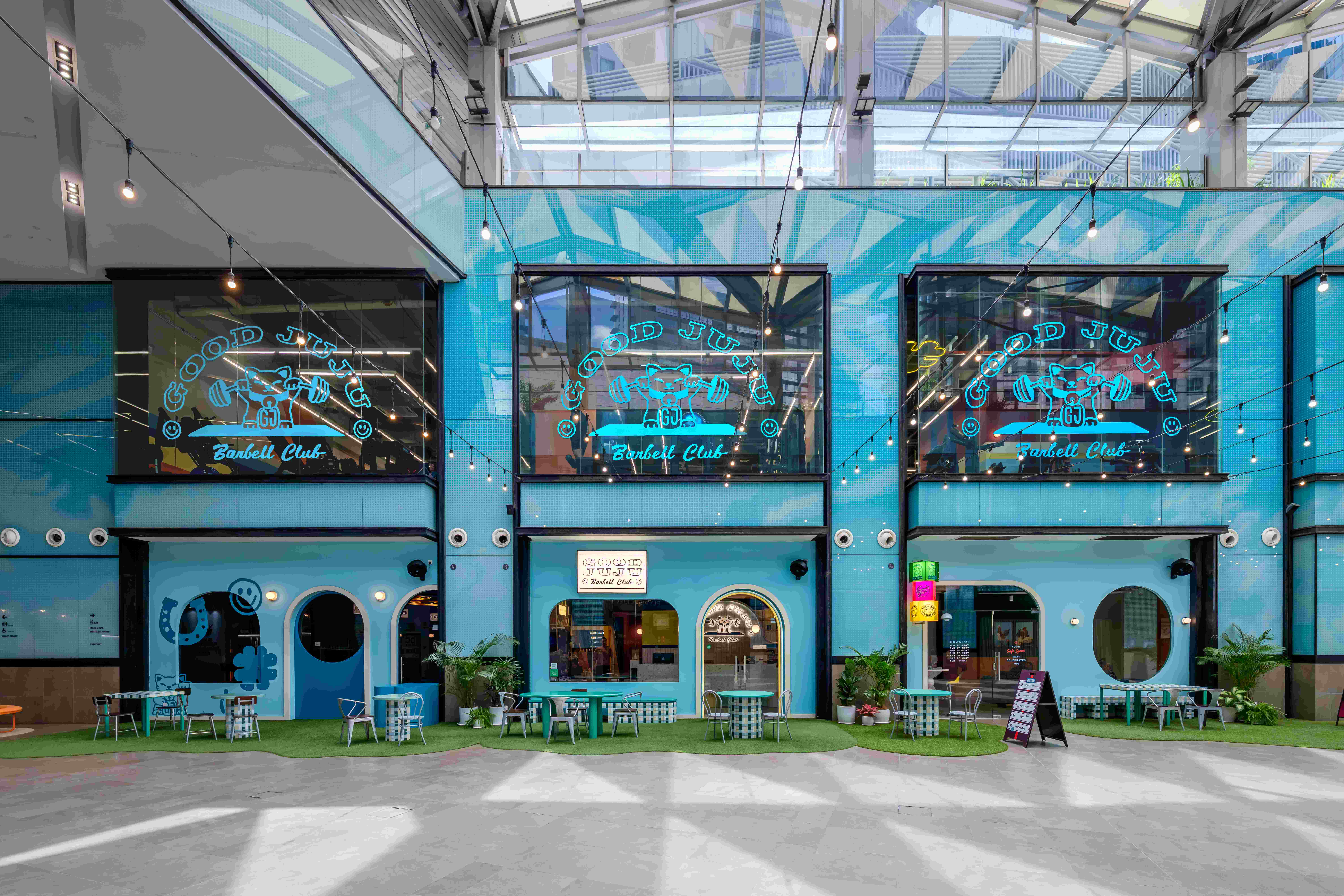the good juju space - home to our gym, physio, cafe, store, and academy.