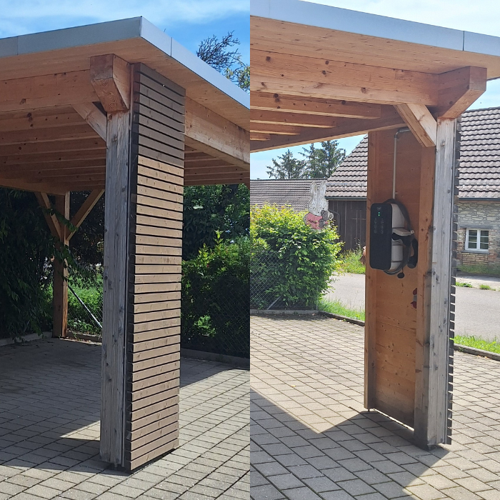 Carport mit Ladestation
