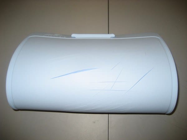 Cut marks on silicone cutting board