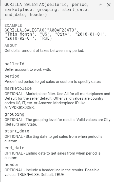 Sales tax gorilla roi