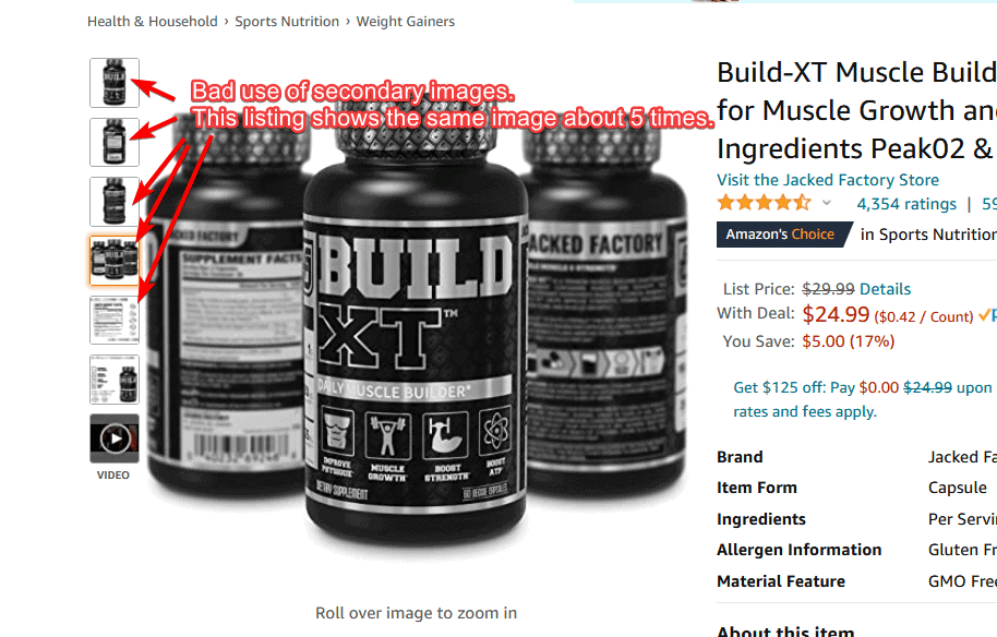 Secondary image conversion Gorilla ROI