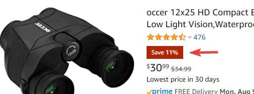 Amazon sale badge Gorilla ROI