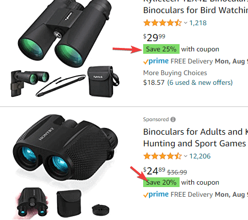 Amazon coupon badge Gorilla ROI