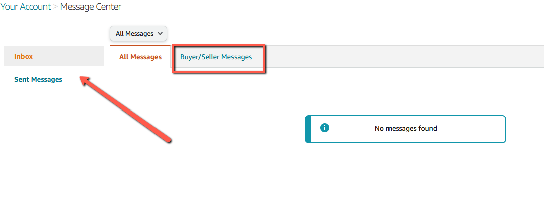 Message center - inbox