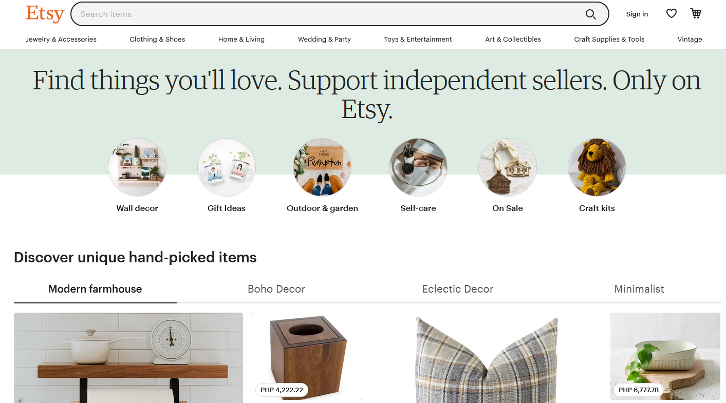 Amazon handmade vs Etsy