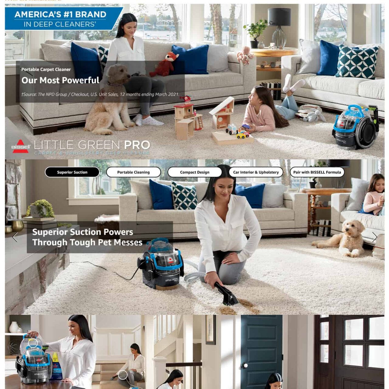 BISSELL SpotClean Pro Portable Carpet Cleaner 3194 Home Kitchen Gorilla ROI