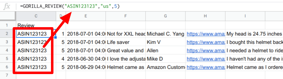 Gorilla reviews in action