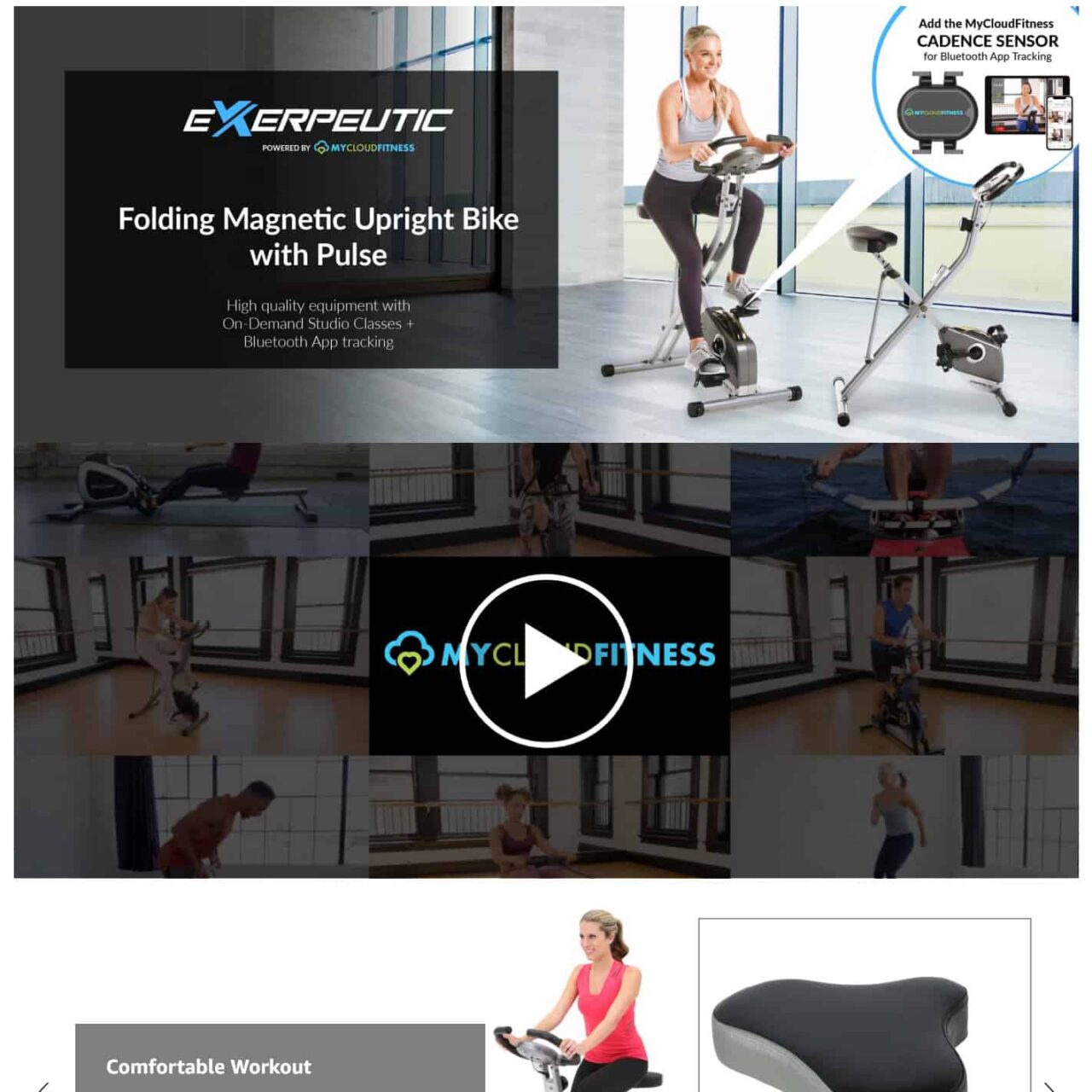 Exerpeutic folding exercise bike Gorilla ROI