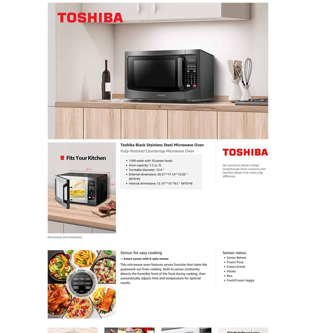 Toshiba microwave Gorilla ROI