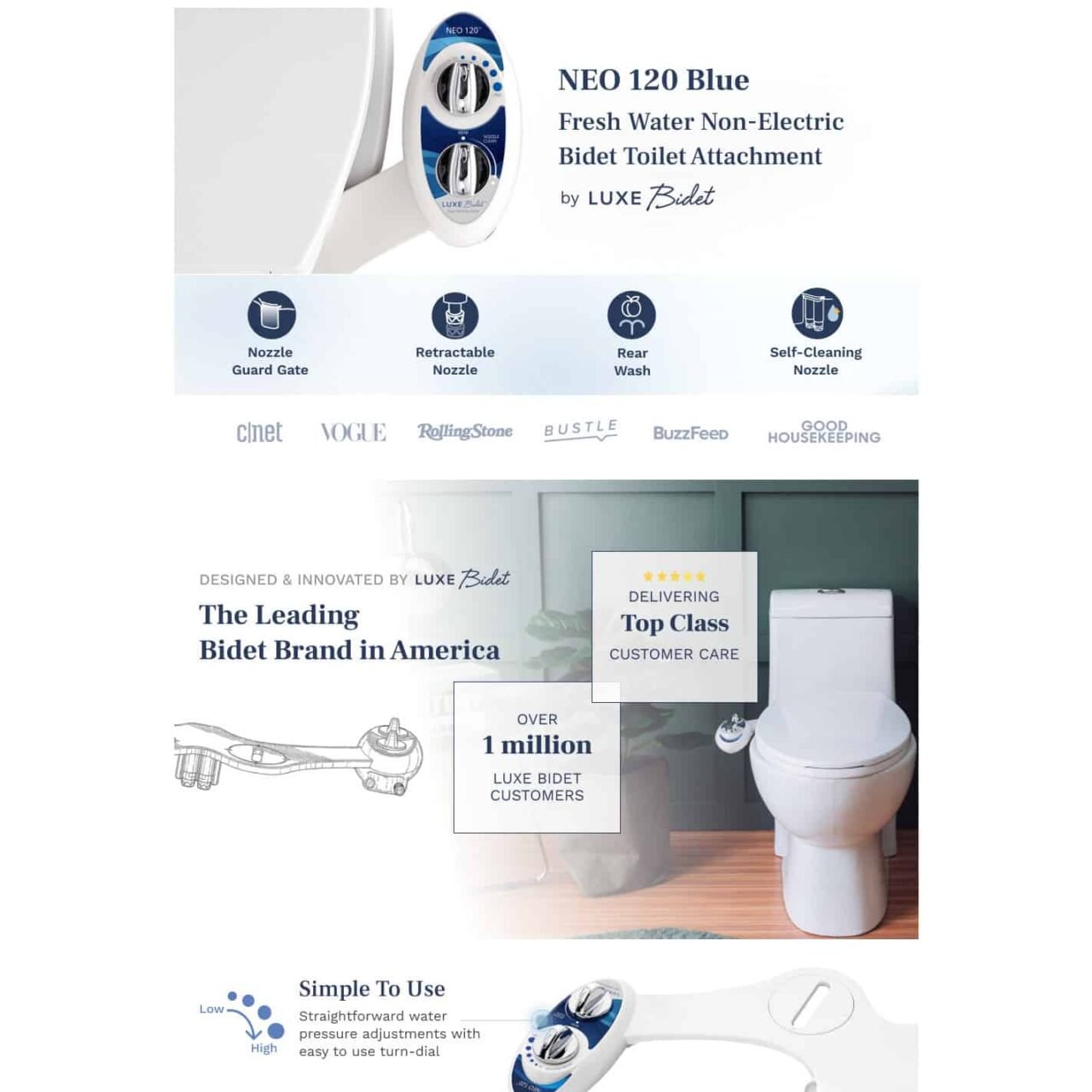 Luxe Bidet Neo 120 Gorilla ROI