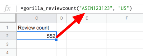 Review count total in action