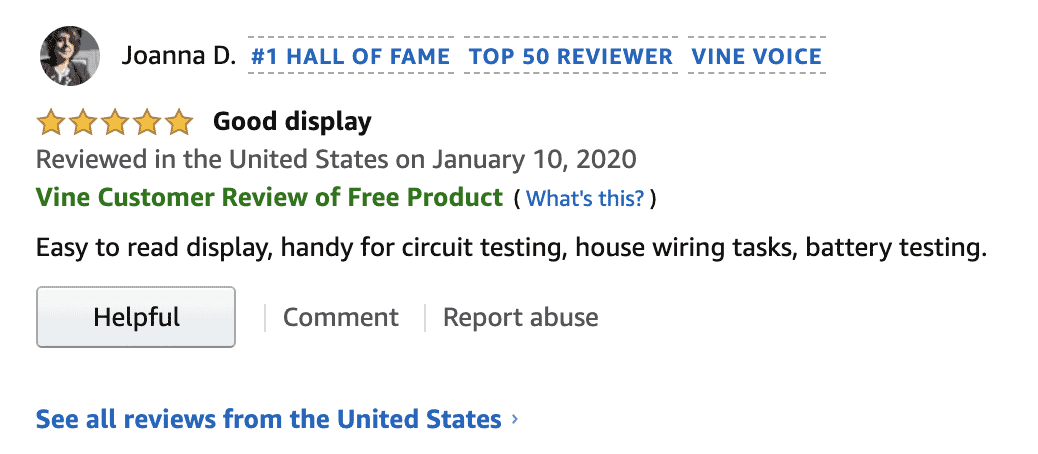 Amazon vine review Gorilla ROI