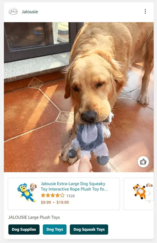 Jalousie amazon post Gorilla ROI