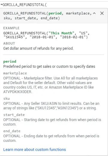 Gorilla refunds total