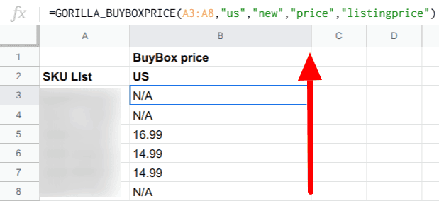 Buybox price show price only
