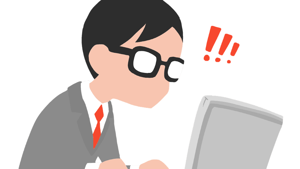 Guy with glasses managing email notifications on his laptop